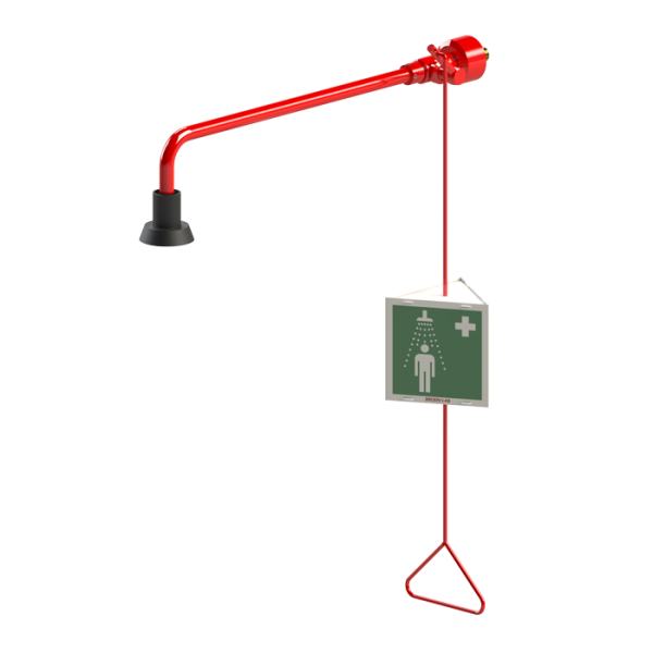 Douche corporelle murale avec déclencheur de démarrage et pommeau auto-nettoyant