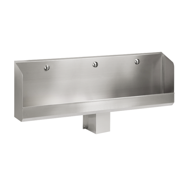 Rinçoir automatique en acier inoxydable avec unité de chasse thermique intégrée, 1800 mm, 24 V CC