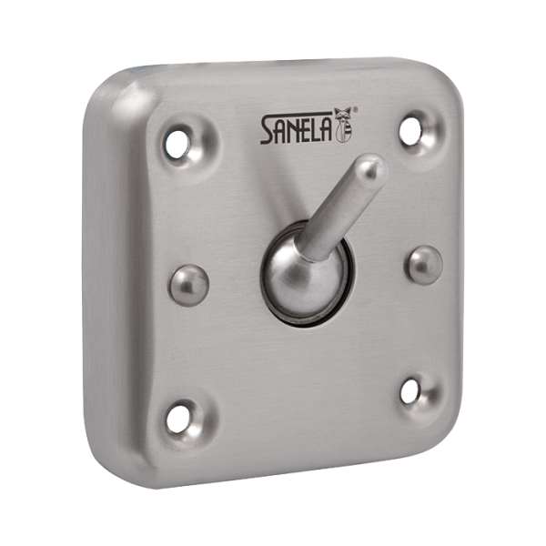 Patère en acier inoxydable antivandale avec système « anti-suicide », brossé