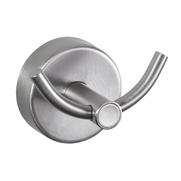 Double crochet en acier inoxydable, brossé