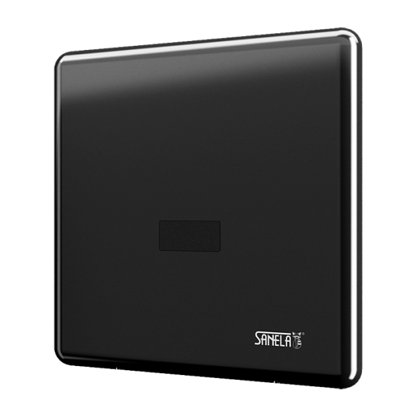 Unité de chasse d'eau pour urinoir à infrarouge avec boîtier de montage, noir, 6 V