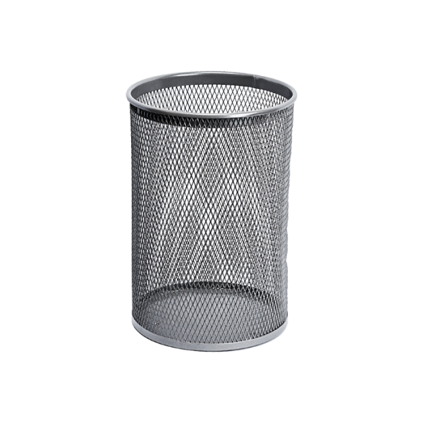 Poubelle ronde, couleur grise, 13 l