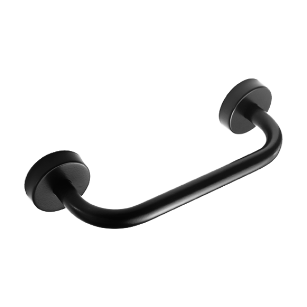 Poignée de baignoire en acier inoxydable, finition noire mate