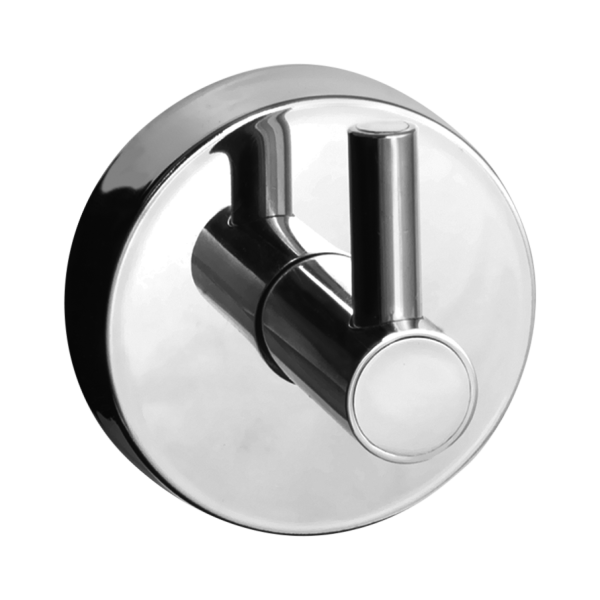 Porte-manteau en acier inoxydable, finition polie