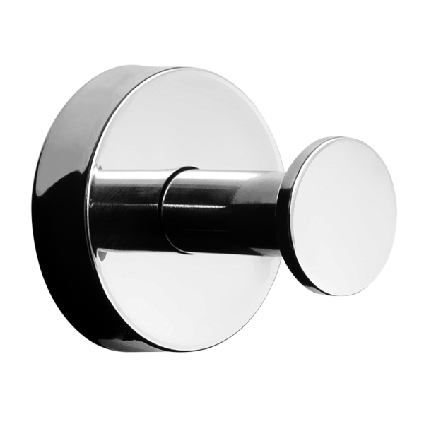 Porte-manteau en acier inoxydable, finition polie