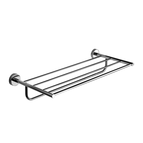 Porte-serviettes avec barre en acier inoxydable, finition polie