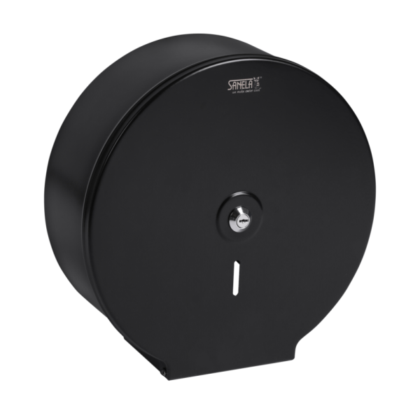 Distributeur en acier inoxydable pour grandes bobines de papier toilette