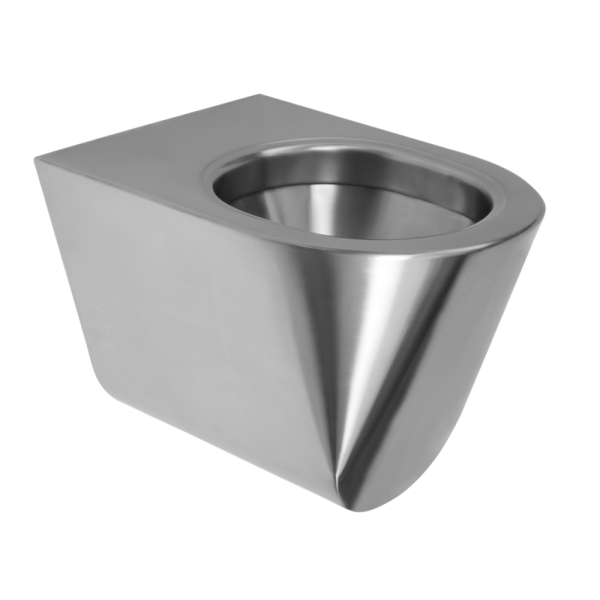 Toilette suspendue en acier inoxydable antivandalisme