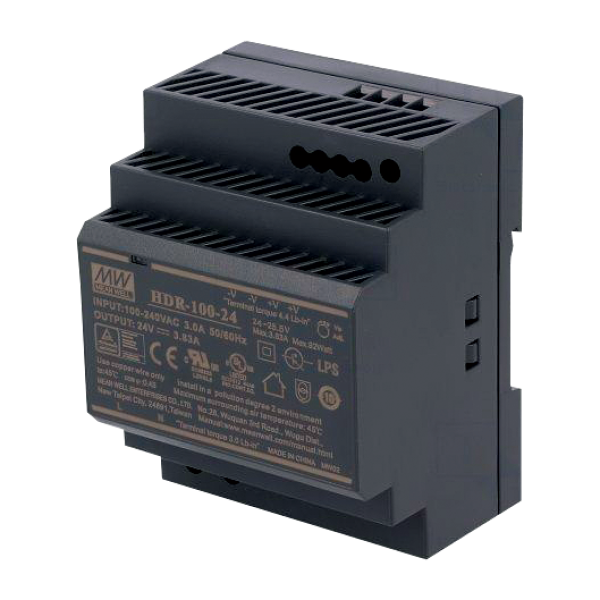 Alimentation externe 24 V DC pour montage sur rail DIN dans l'armoire électrique, 100 W