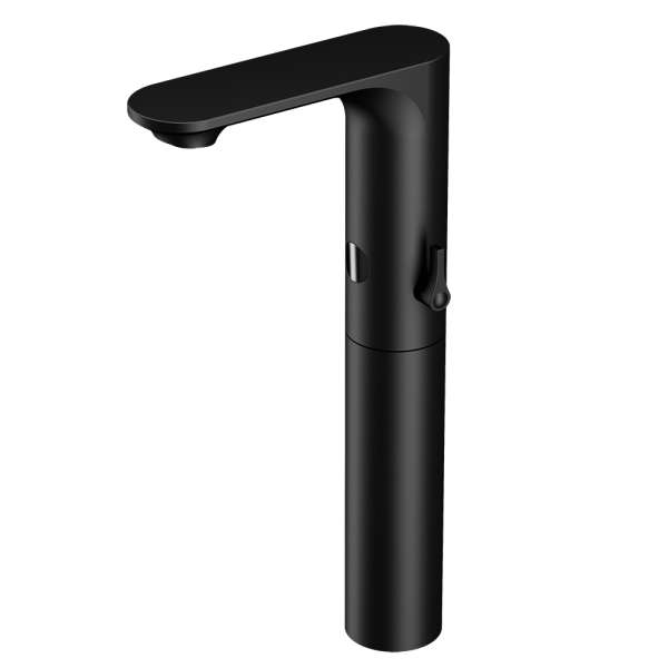 Mélangeur de lavabo automatique, noir, 6 V