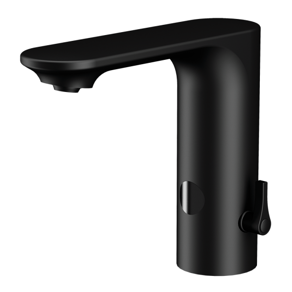 Mélangeur automatique noir pour lavabo, 24 V CC