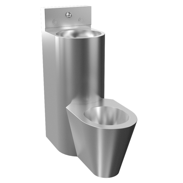 Unité combinée antivandalisme, WC au sol