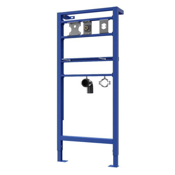 Châssis de montage pour robinet de lavabo mural automatique et distributeur de savon automatique