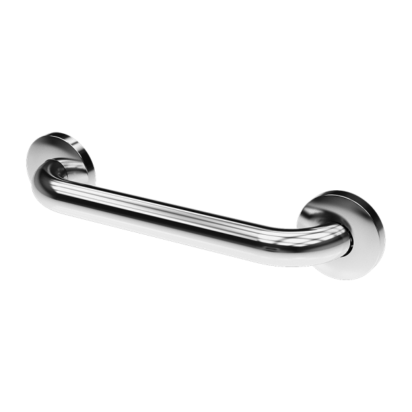 Barre d'appui universelle en acier inoxydable, fixe, longueur 385 mm, polie 