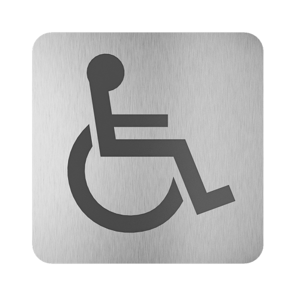 Pictogramme - toilette pour personnes handicapées