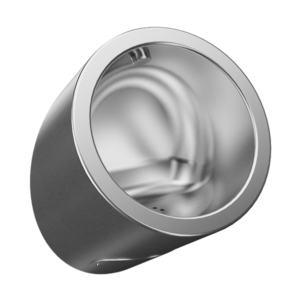 Urinoir automatique en acier inoxydable avec unité de chasse thermique intégrée, 230 V CA