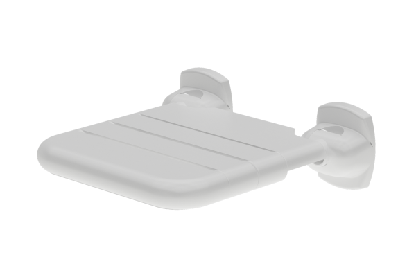 Siège de douche en vinyle, mural, rabattable