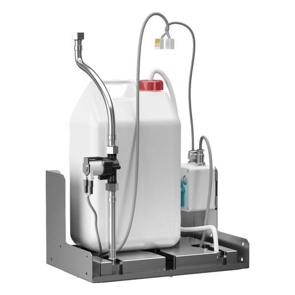 Robinet automatique de lavabo derrière miroir avec distributeur de savon, 24 V DC