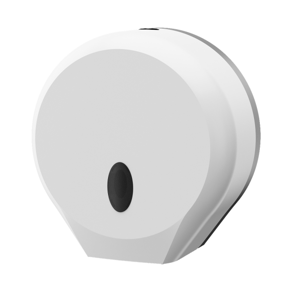 Distributeur pour grandes bobines de papier toilette, matériau plastique ABS blanc