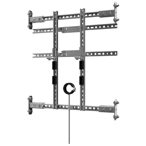 Châssis de fixation pour urinoirs avec boîtier de montage