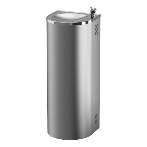 Fontaine à boire sur pied en acier inoxydable avec refroidisseur