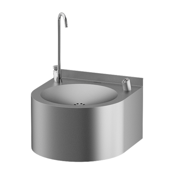 Fontaine à boire automatique murale en acier inoxydable avec remplisseur de bouteilles, brossé, 6 V