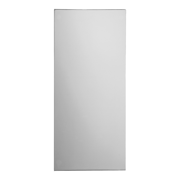 Miroir anti-vandalisme en acier inoxydable à coller (900 x 400 mm)