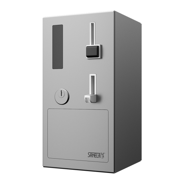 Distributeur de pièces et de jetons pour l'ouverture de porte avec module GSM, 24V CC