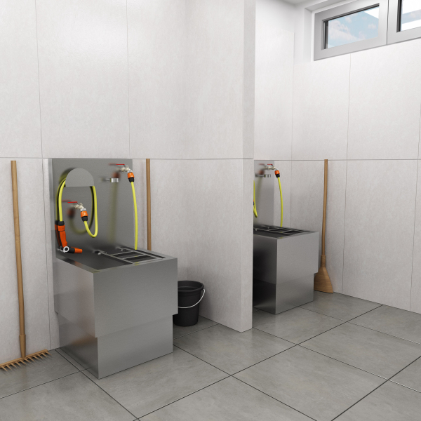 Évier en acier inoxydable pour toilettes chimiques – SLVN 07