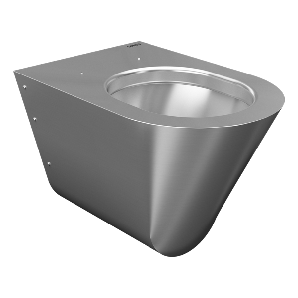 Toilette suspendue en acier inoxydable