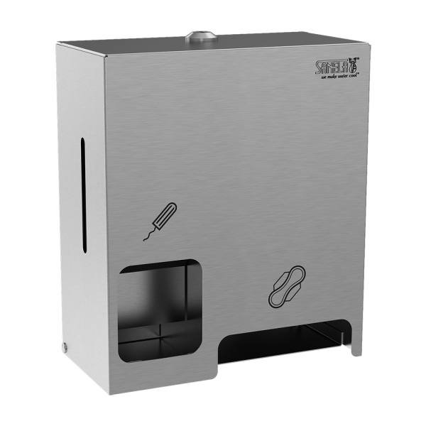 Distributeur en acier inoxydable pour tampons et serviettes