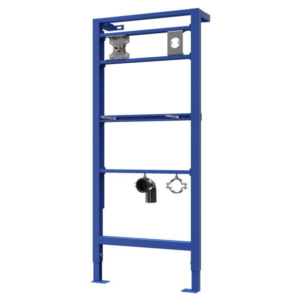 Châssis de montage pour robinet de lavabo mural automatique et distributeur de savon automatique