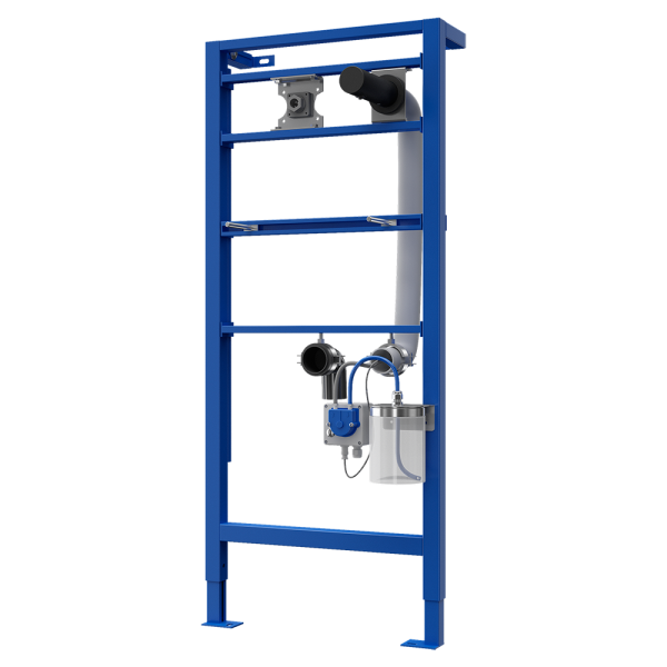 Distributeur automatique de savon mural en acier inoxydable, bidon de savon 1 l, cadre de montage SLR 24 inclus, noir, 230 V AC